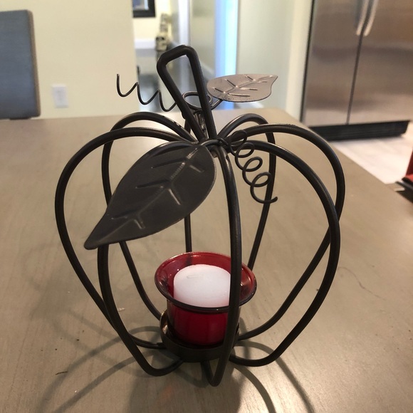 Metal Pumpkin Candle Holder - Picture 2 of 5